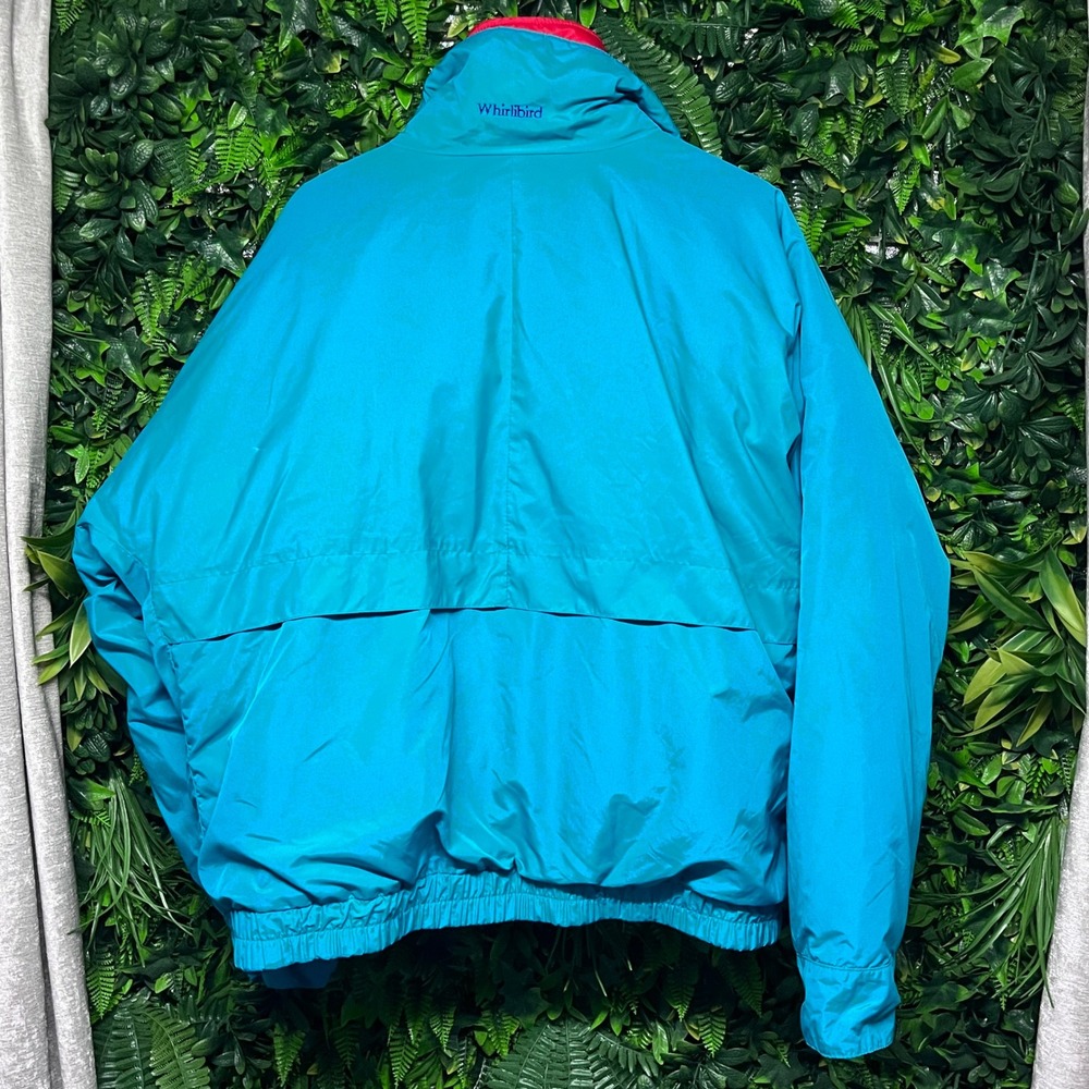 Vintage Columbia Whirlbird 3-in-1 Ski Jacket Mens XL Teal Red 90s Retro‎ Coat - Picture 2 of 11